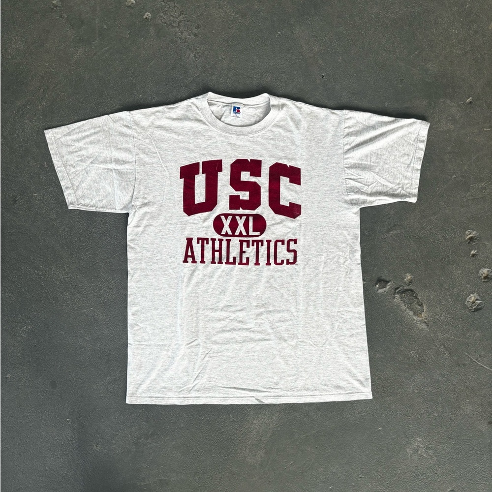 Retro Russell Athletic White USC Athletics Tee